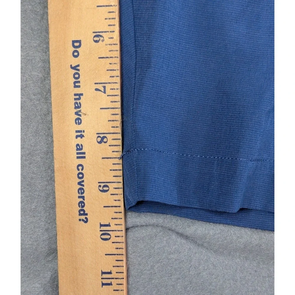 Banana‎ Republic Mens Core Temp Chino Shorts 38 Blue Solid